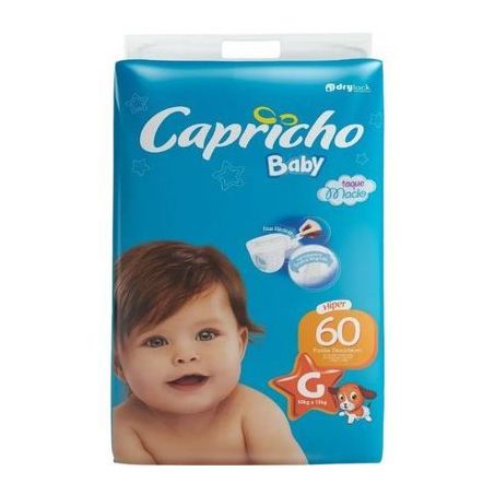 FRALDA CAPRICHO BABY HIPER G 60 UN