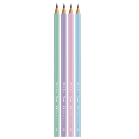 Esc lapis preto faber-castell eco pastel un