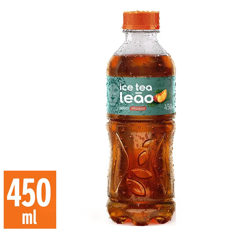 ICE TEA MATTE LEÃO PÊSSEGO 450ML