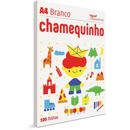 PAPEL A4 CHAMEQUINHO 100 FOLHAS