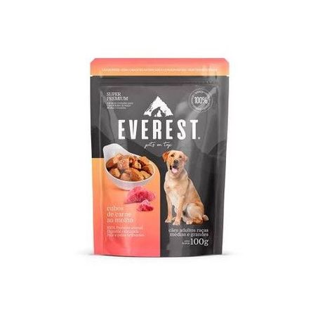Racao everest caes adultos carne 100g