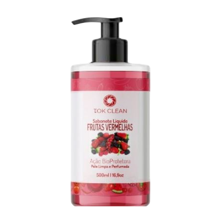 Sabonete Líquido Tok Clean Frutas Vermelhas 500ml