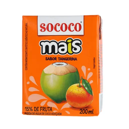Água De Coco SococoTangerina 200ml 360-1