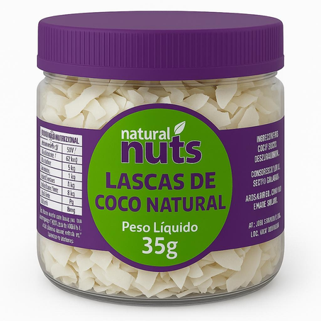 Lascas de Coco Natural Nuts 35G