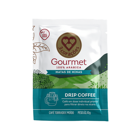 Café 3 corações gourmet matas de minas 10g