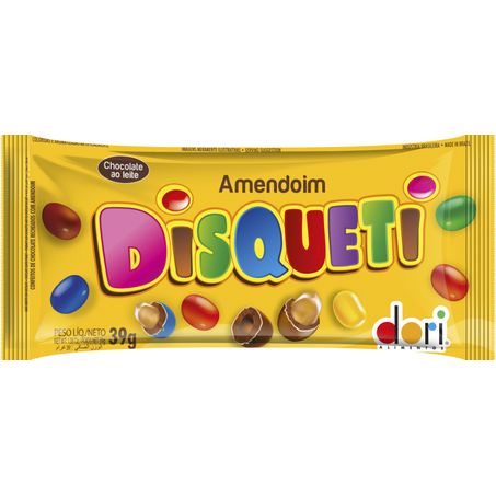 CHOCOLATE DISQUETI 40G AMENDOIM