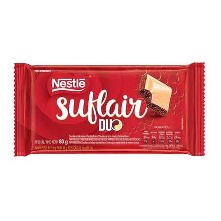 CHOCOLATE NESTLÉ SUFLAIR DUO 80G