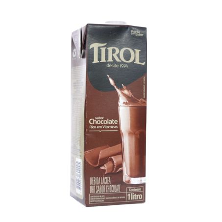 Bebida Láctea UHT Tirol Sabor Chocolate Caixa 1lt 360-27
