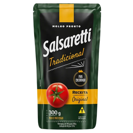 MOLHO DE TOMATE SALSARETTI SC 300G TRADICIONAL