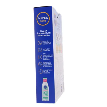 Kit nivea protetor solar fps60 50ml + água micelar 200ml 360-10