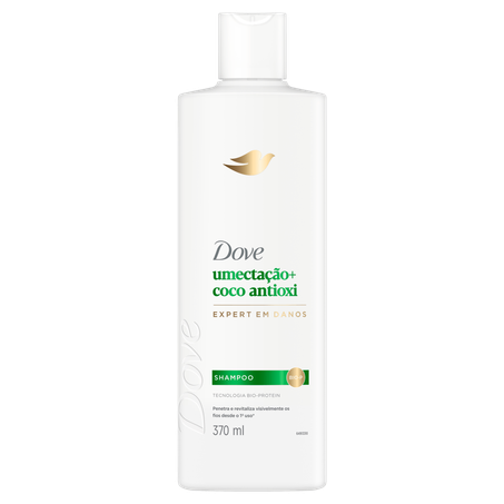 Shampoo Dove Umectação + Coco Antioxi 370ml 
 