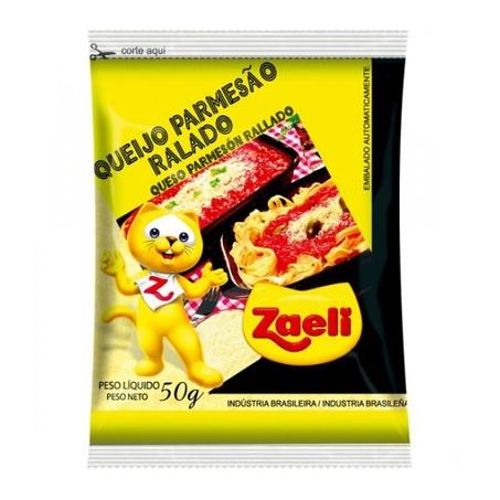 QUEIJO RALADO ZAELI FIAPO PARMESAO 50G