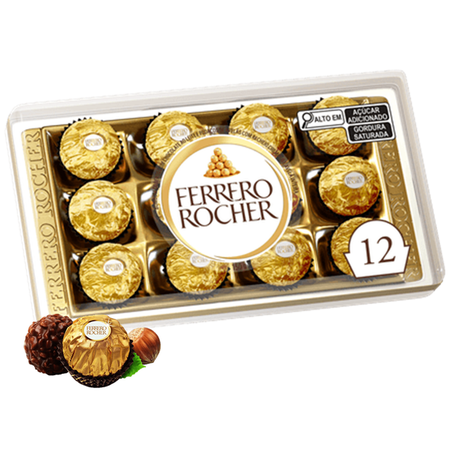 BOMBOM FERRERO ROCHER C/12UN 150G
