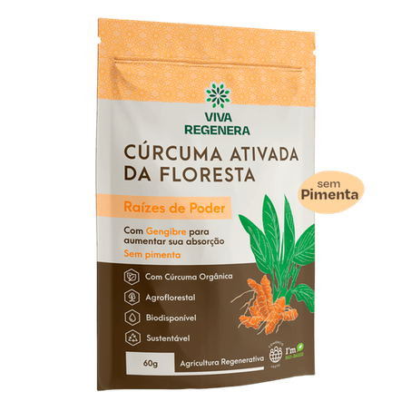 Cúrcuma Ativada Sem Pimenta 60g