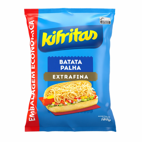 Batata Palha Kifritas Extrafina 180g Embalagem Econômica