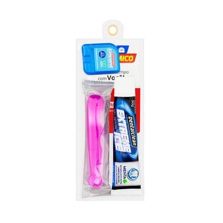 Kit Dentalclean Escova Fio  Gel Dental 