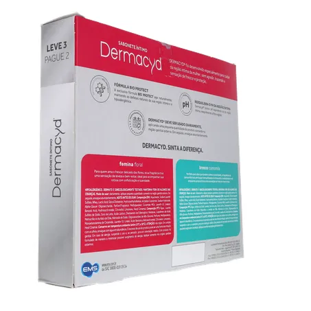KIT SABONETE ÍNTIMO LÍQUIDO DERMACYD BREEZE CAMOMILA 200ML + 2 UNIDADE FEMININA FLORAL 200ML LEVE 3 PAGUE 2 360-13