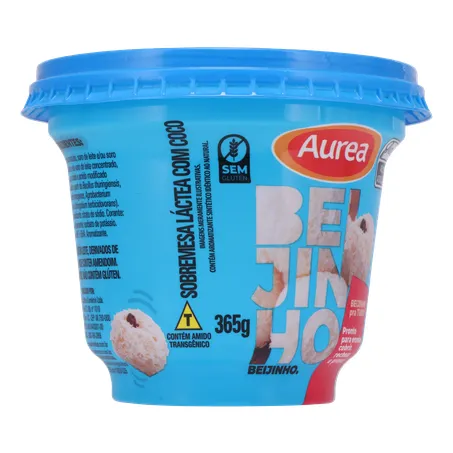 Sobremesa beijinho aurea pote 365g 360-32
