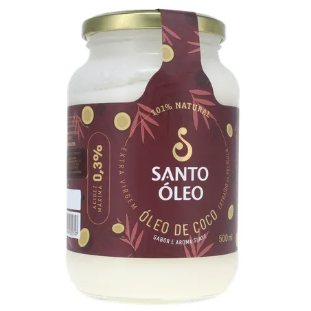 Oleo coco santo oleo extra virgem 500ml 360-34