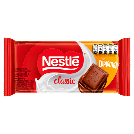 Chocolate barra nestlé diplomata 80g