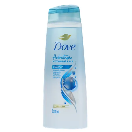 Shampo Dove Hidratação + Vitaminas A & B Squeeze 200ml 360-1