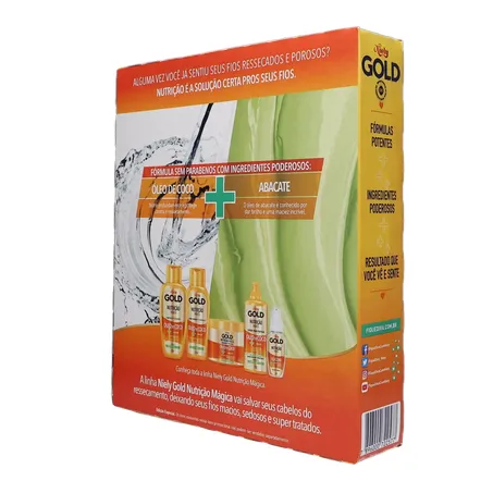 Kit Shampoo e Condicionador Niely Gold Nutrição Magica 175Ml 360-22