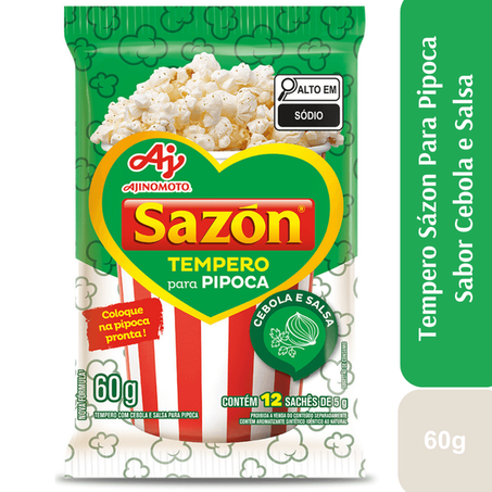 Temp sazon pipoca 60g cebola e salsa
