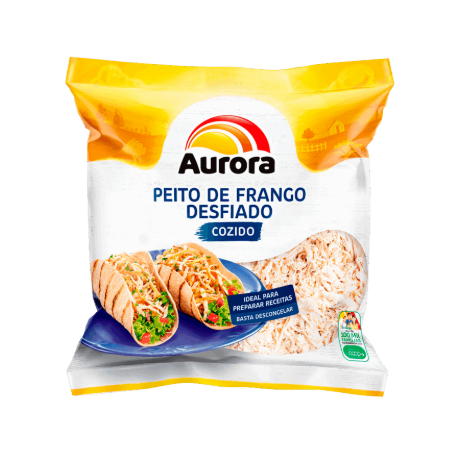 PEITO FRAN AURORA DESFIADO COZIDO TEMPERAD 1,5KG
