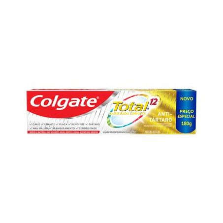 Creme dental colgate t12 anti-tart 180g