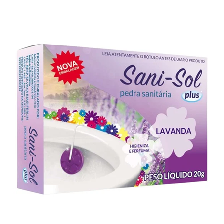 PEDRA SANITÁRIA SANI SOL LAVANDA 20G