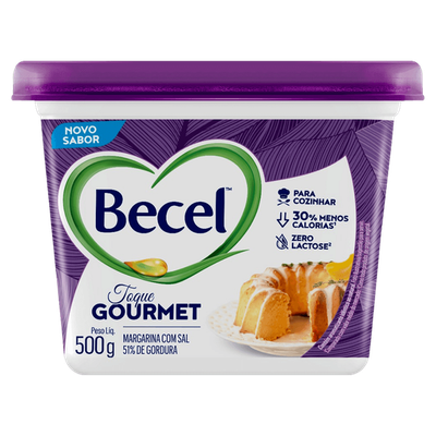 Margarina gourmet com sal becel 500g