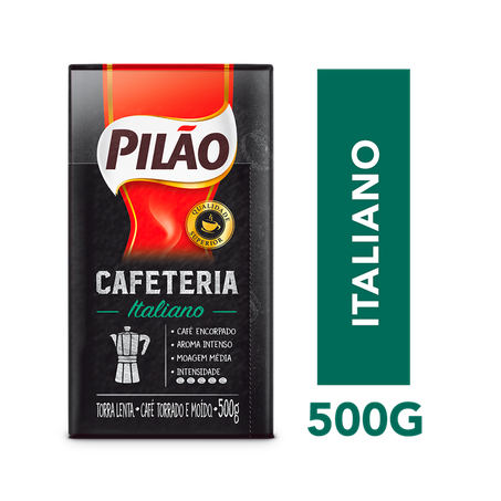 Café pilão cafeteria italiano vácuo 500g