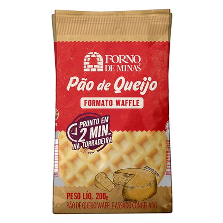 PÃO DE QUEIJO CONGELADO WAFFLE FORNO DE MINAS