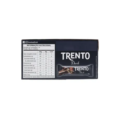 BISC.WAFER TRENTO 29G DARK CX 16.0 360-4