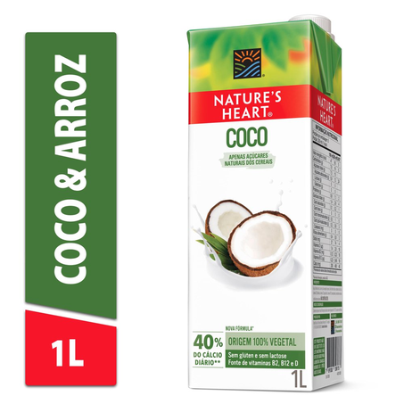 Bebida Vegetal Natures Heart Coco E Arroz 1L