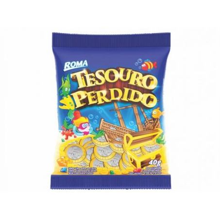 Choc roma moeda tesouro perdido 40g