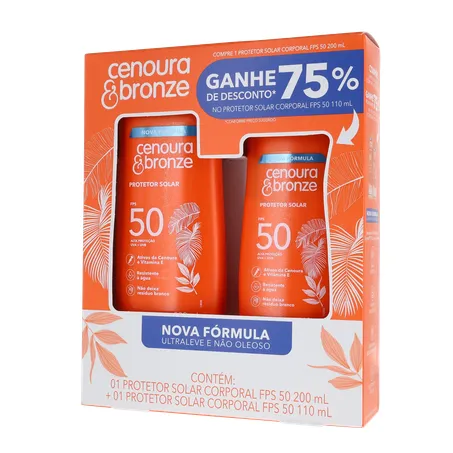 Protetor solar corporal cenoura e bronze 360-2