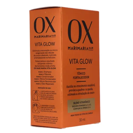 Tônico Capilar Fortalecedor Mari Maria Ox Vita Glow Frasco com 30Ml 360-31