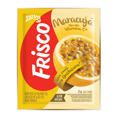 Refresco em po maracuja frisco 25g
