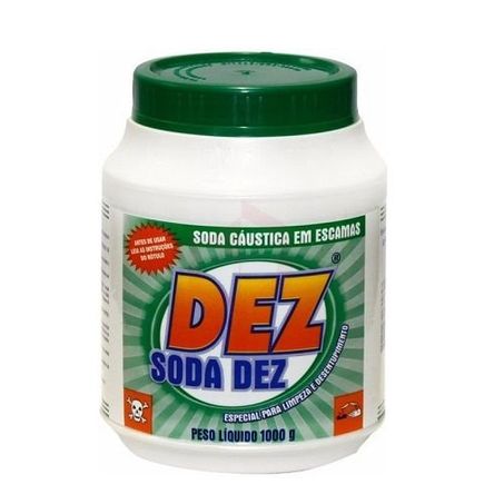 Soda caustica dez 1kg