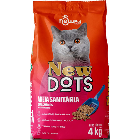 Areia New Dots 4kg - Natural