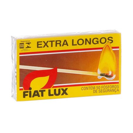 Fósforo Fiat Lux Extra Longo 50un 
 