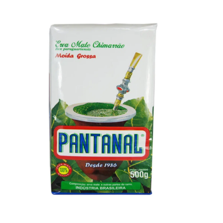 ERVA MATE PANTANAL NATIVA MOÍDA GROSSA S/AÇÚCAR 500G