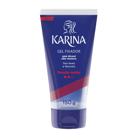 GEL FIXADOR FIXAÇÃO MÉDIA KARINA