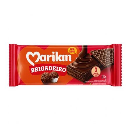 Wafer marilan 115gr brigadeiro