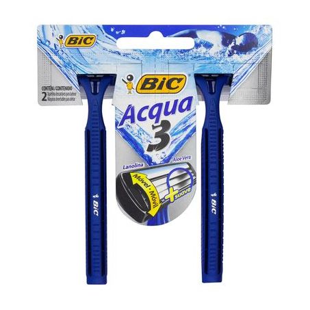 APARELHO DE BARBEAR BIC ACQUA3 C/2