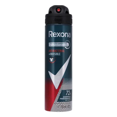 DESODORANTE AEROSSOL REXONA MEN ANTIBACTERIAL INVISIBLE 150ML 360-35