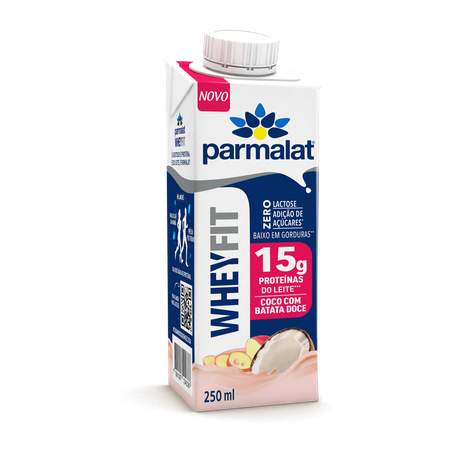 Bebida láctea coco com batata doce zero lactose wheyfit parmalat 250ml