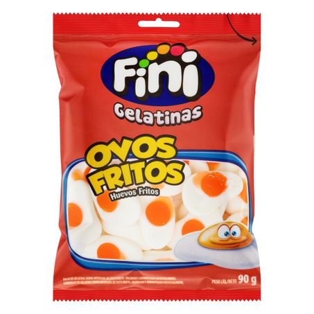 Balas de gelatina ovos fritos fini