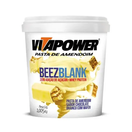 Pasta de Amendoim Vitapower Beez Branco 1,005kg